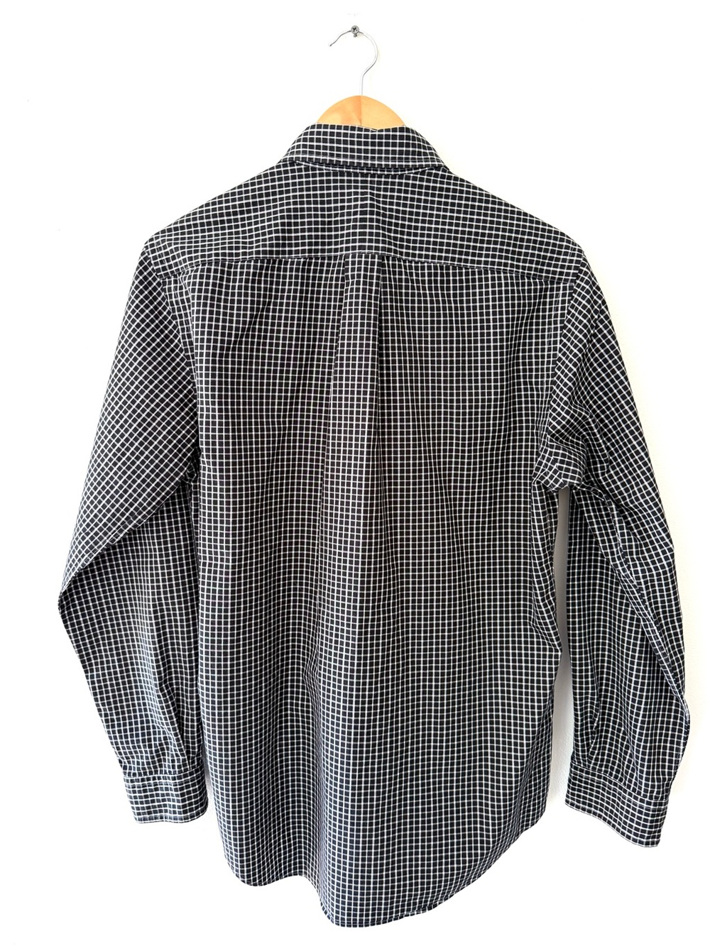 Ralph Lauren Polo Black & White Windowpane Button-Down Shirt M Preppy Academia - Picture 2 of 10
